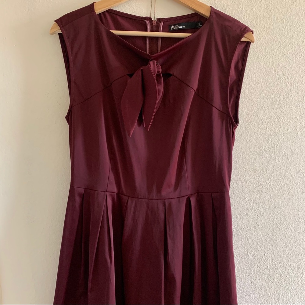 Dear Creatures Burgundy Dress